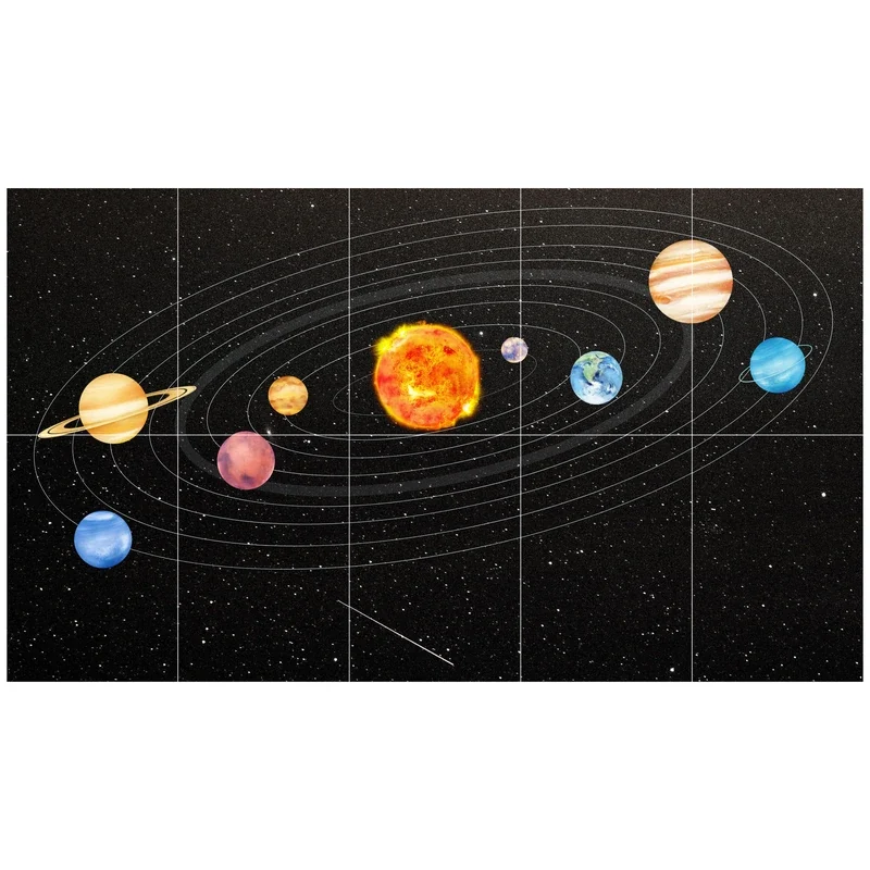 Solar System Diagram Split Poster (Set of 10)