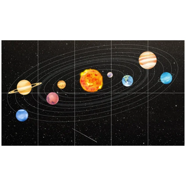 Solar System Diagram Split Poster (Set of 10)