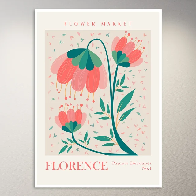 Flower Market Florence | Art Poster