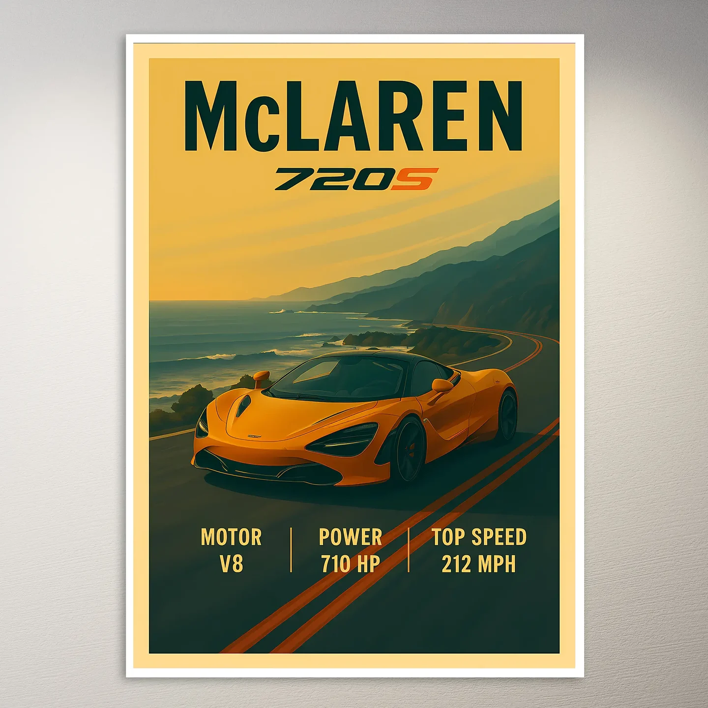 McLaren 720S Roadster Poster