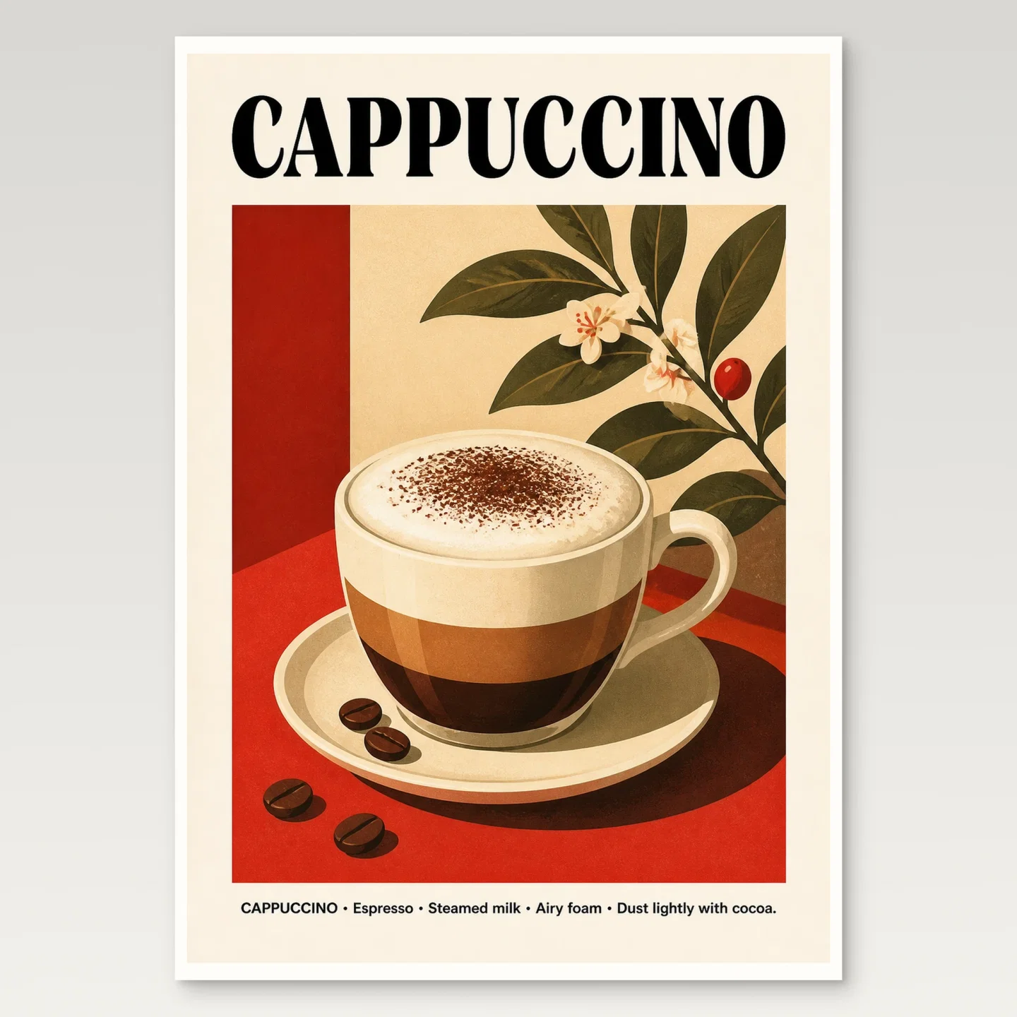 Cappuccino Poster mockup
