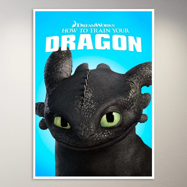 Toothless Night Fury Dragon Poster
