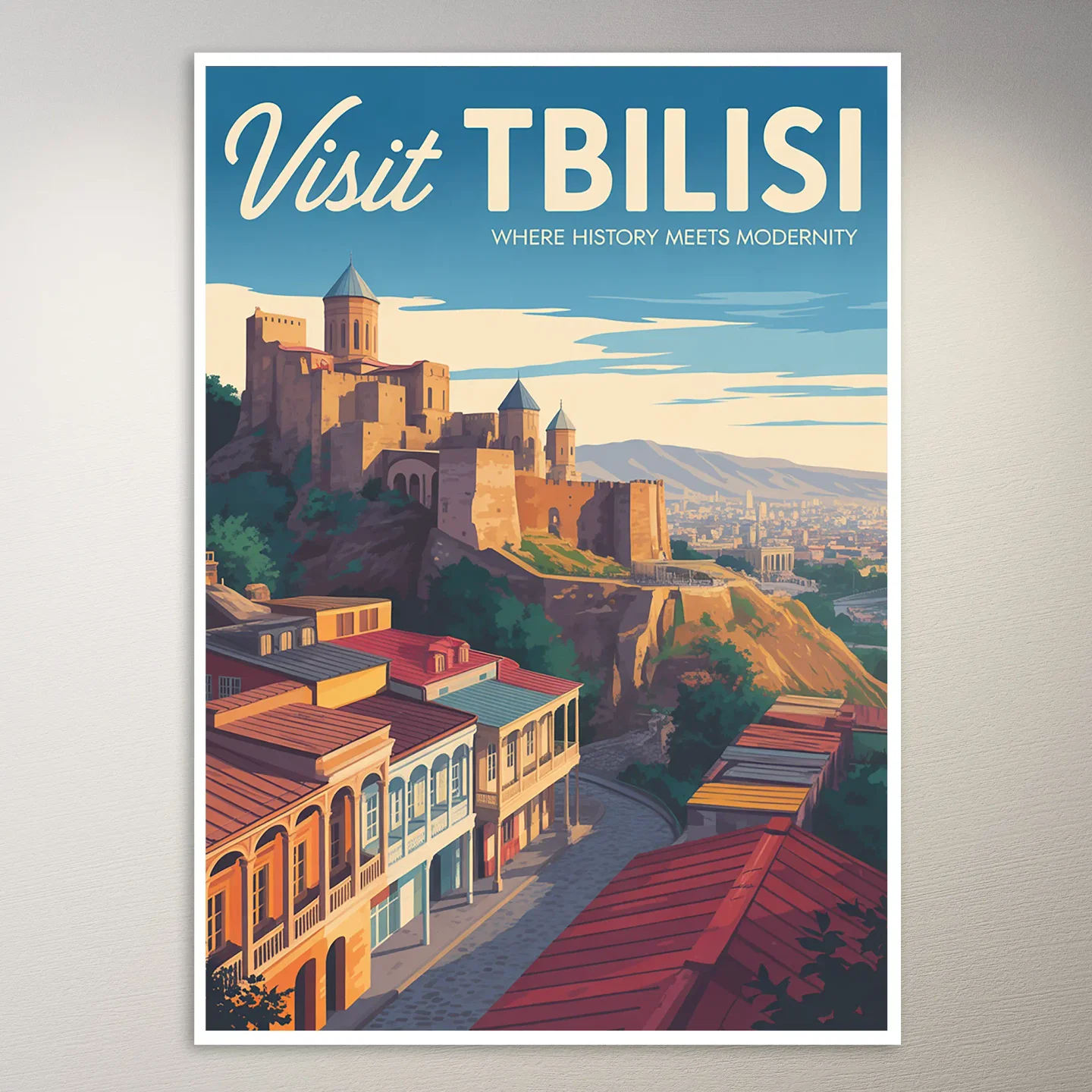 Tbilisi Travel Poster