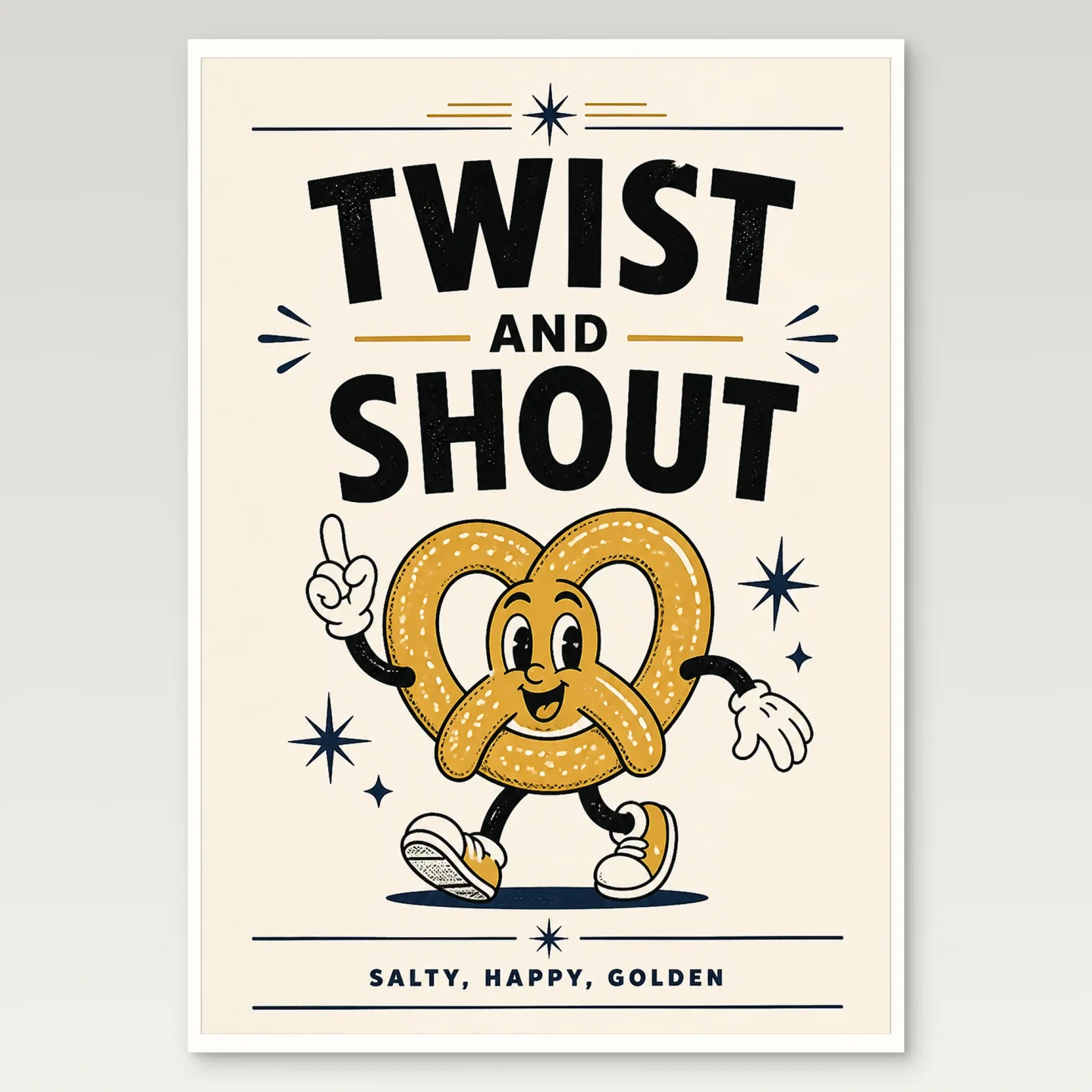 Pretzel Poster mockup