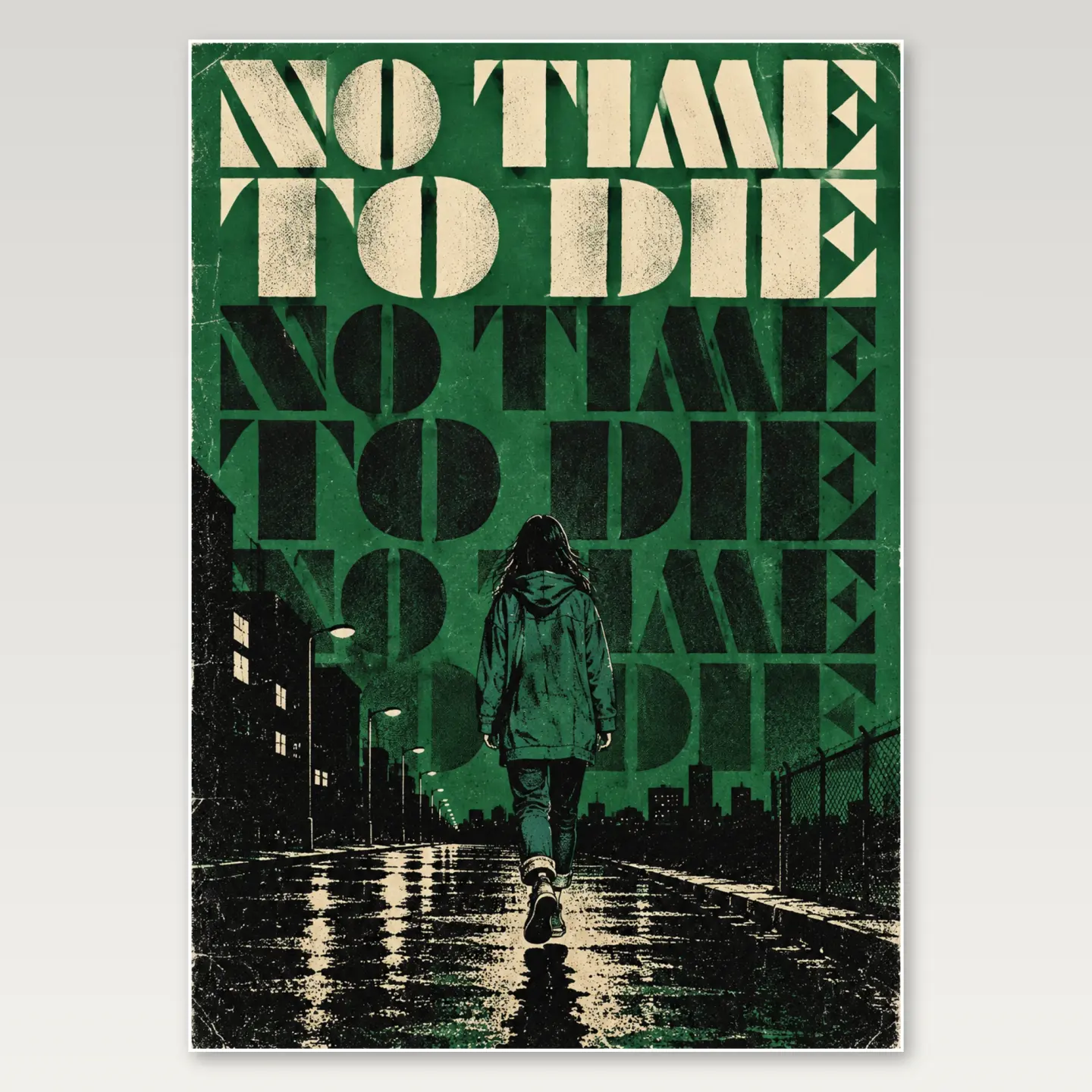 No Time To Die Indie A4 Poster mockup