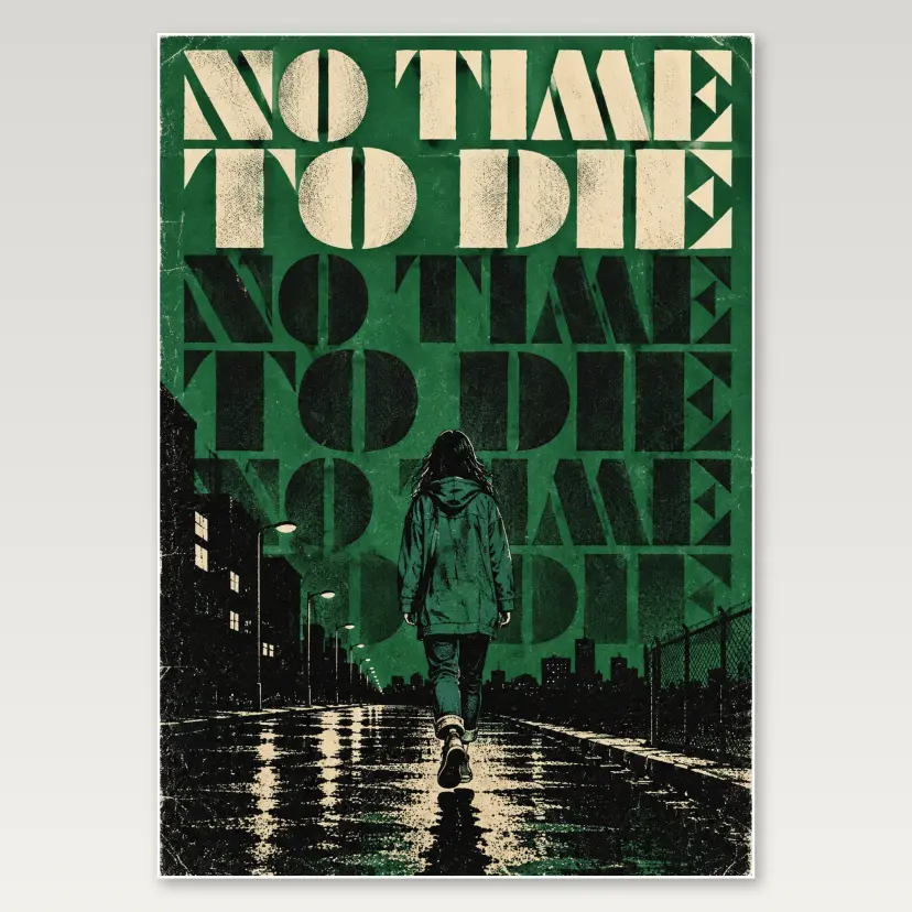 No Time To Die Indie A4 Poster