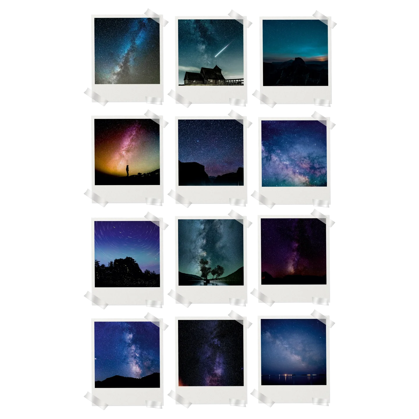 Starry Night Prints Set of 12