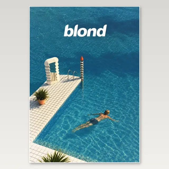 Blond Pool A4 Poster