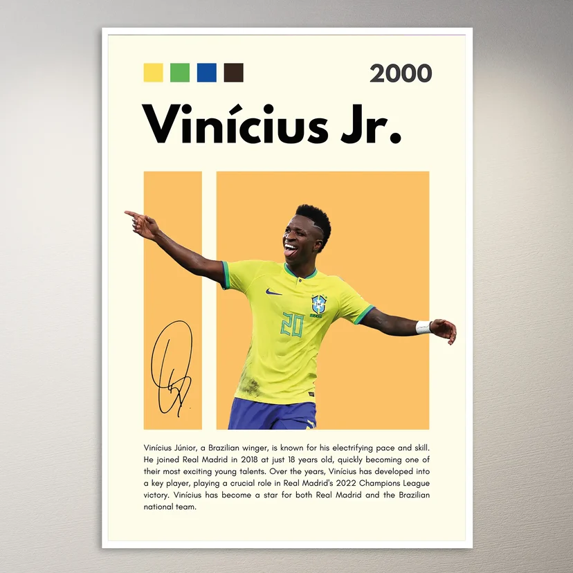 Vinicius Jr. 2022 Portrait Poster
