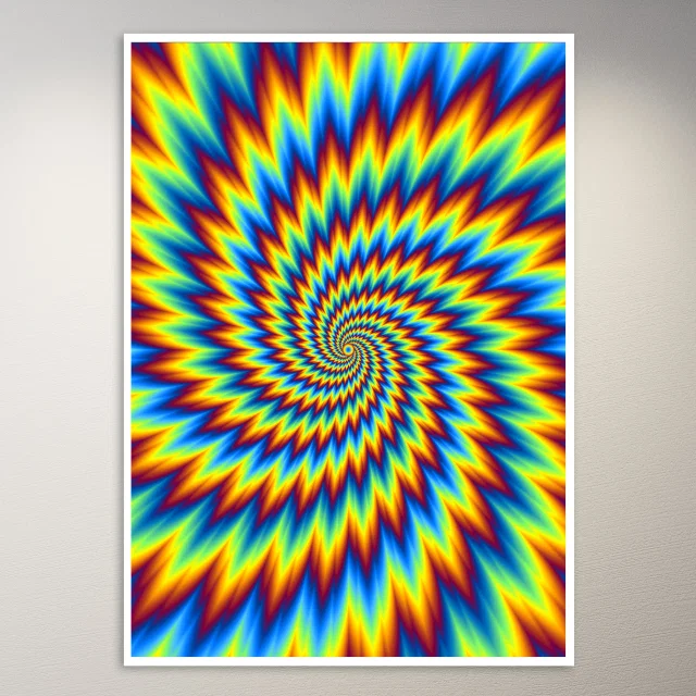 Psychedelic Trippy Aesthetic Wall Poster