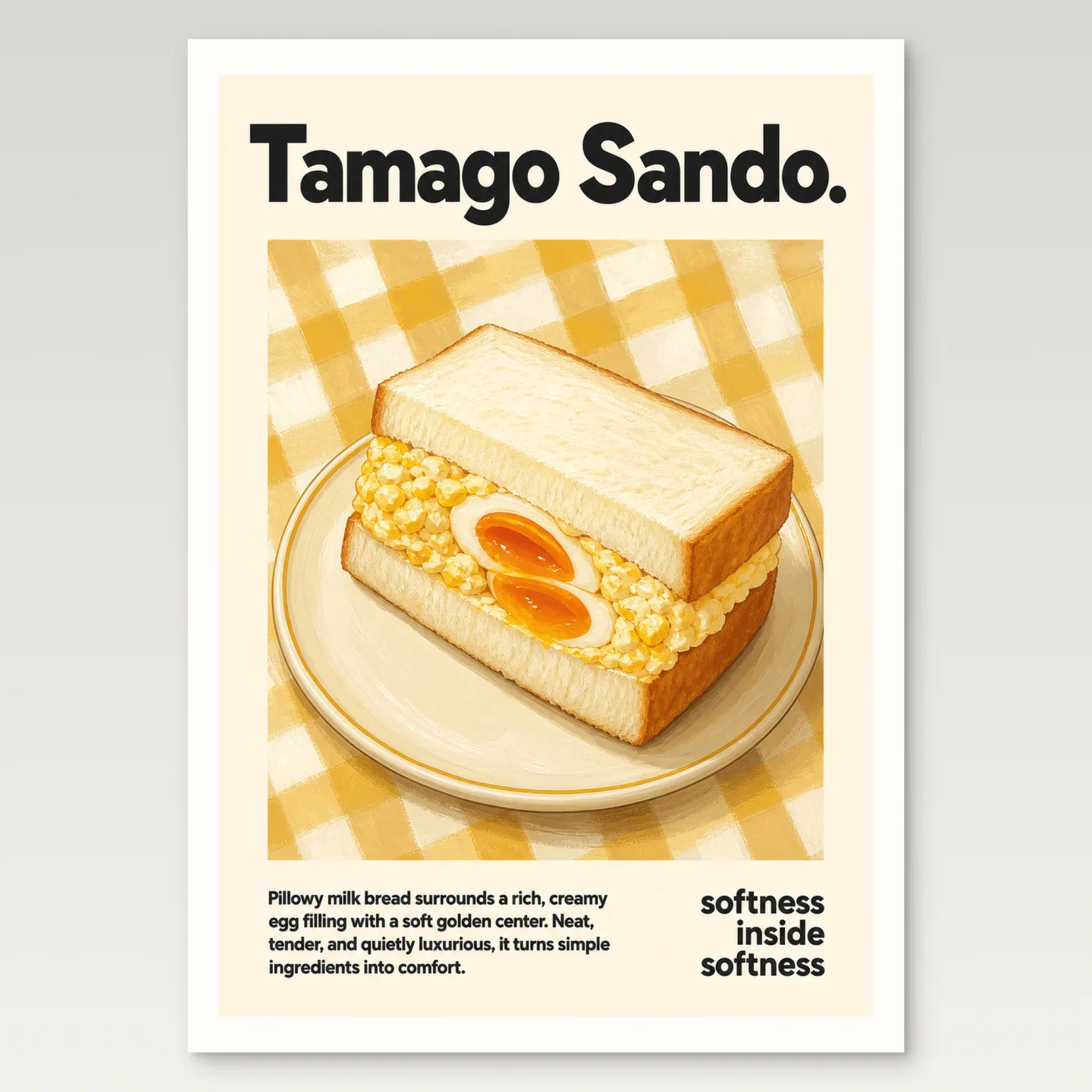 Tamago Sando Poster mockup