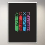 Eat Sleep Play Repeat | Gaming Poster