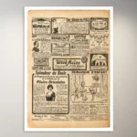 Vintage Newspaper Design Poster