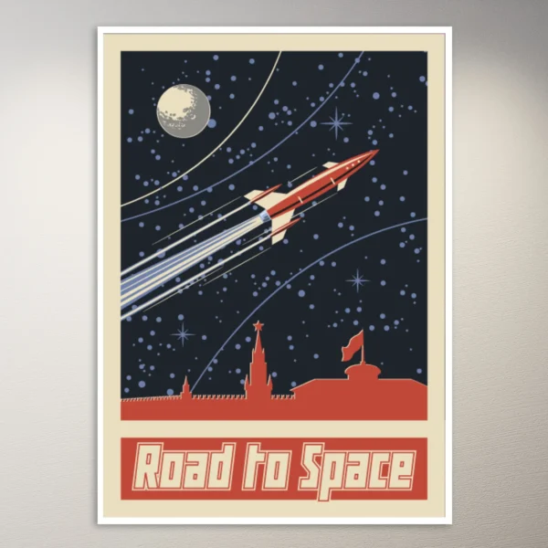 Vintage Road to Space Poster