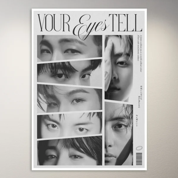 BTS Your Eyes Tell Inspired Poster | K-Pop Poster | BTS Poster