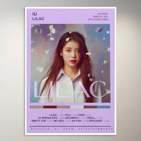 IU - Lilac Album Cover Poster | K-Pop Poster