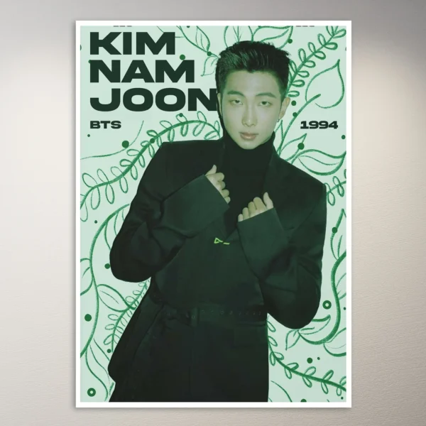 Kim Namjoon BTS Inspired Poster | K-Pop Poster | BTS Poster