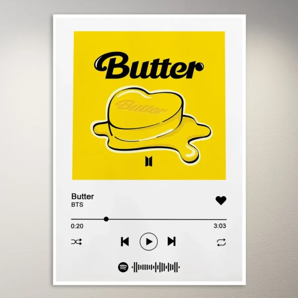 BTS Butter Poster | K-Pop Poster | BTS Poster