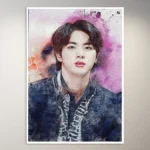 BTS Jin Watercolor Poster | K-Pop Poster | BTS Poster