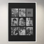 BTS OT7 Inspired Art Poster | K-Pop Poster | BTS Poster