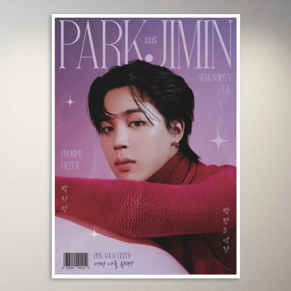 BTS Park Jimin Inspired Art Poster | K-Pop Poster | BTS Poster