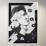 BTS Suga Inspired Art Poster | K-Pop Poster | BTS Poster