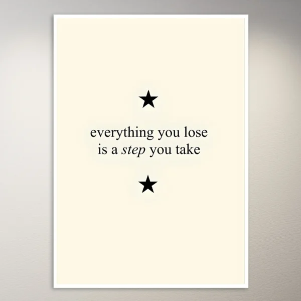 Everything you have is a step you take Taylor Swift Poster | Music Poster