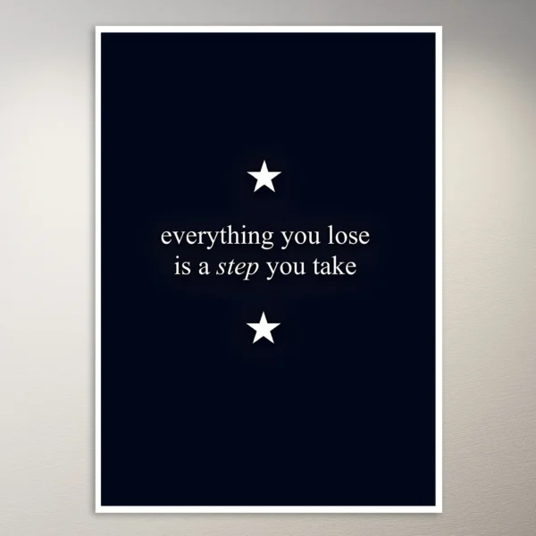 Everything you have is a step you take Taylor Swift Poster | Music Poster