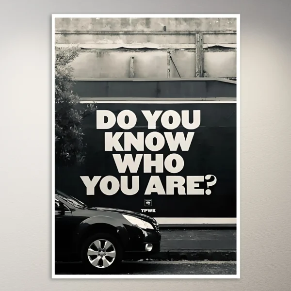 Do you know who you are? | Aesthetic Poster