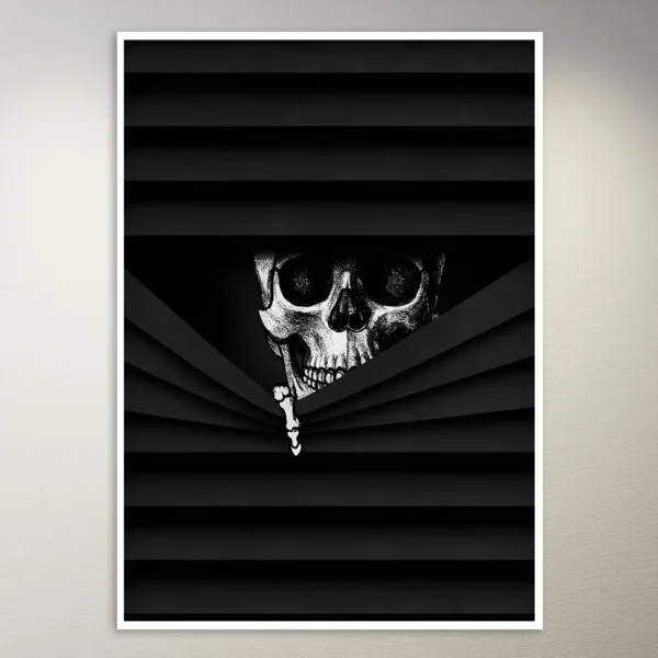 Skull Looking Through | Aesthetic Poster