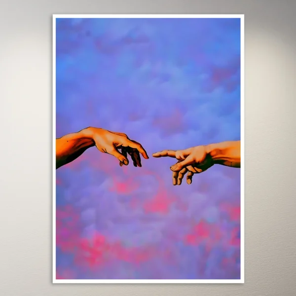 Connecting Hands | Aesthetic Poster