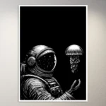 Fantasy Astronaut Astronomy Poster