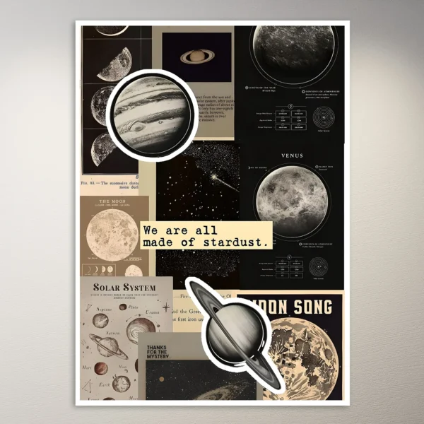 Astronomy Moodboard Aesthetic Poster