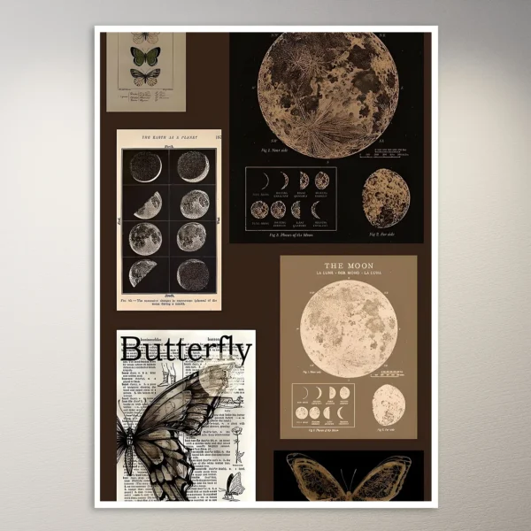 Astronomy Moodboard Aesthetic Poster