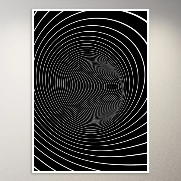 Psychedelic Optical Illustion Poster