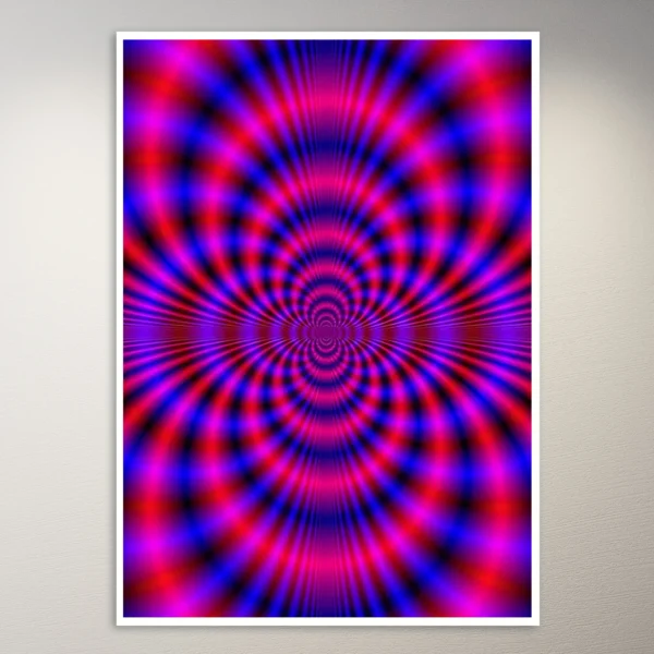 Psychedelic Optical Illustion Poster