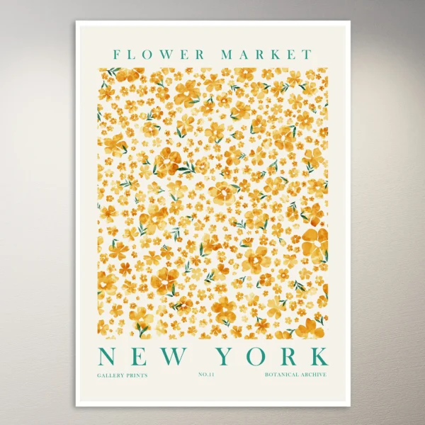 Flower Market New York | Art Poster