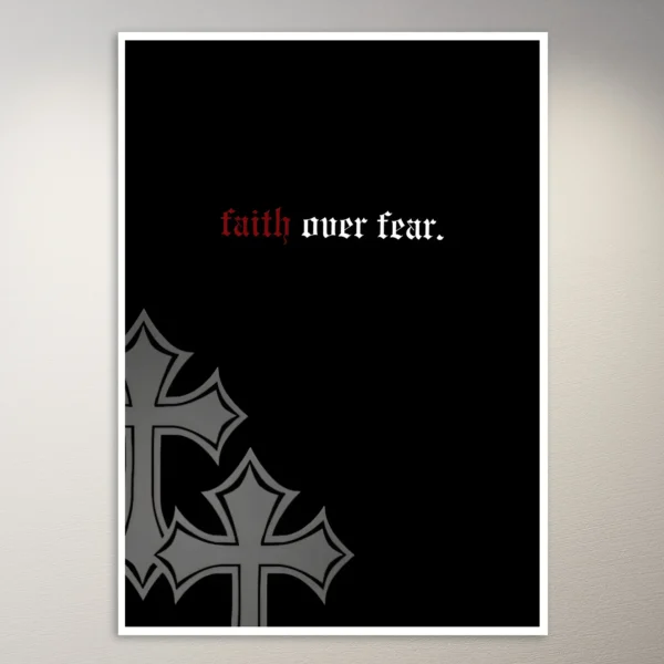 Faith over Fear | Money Mindset Poster