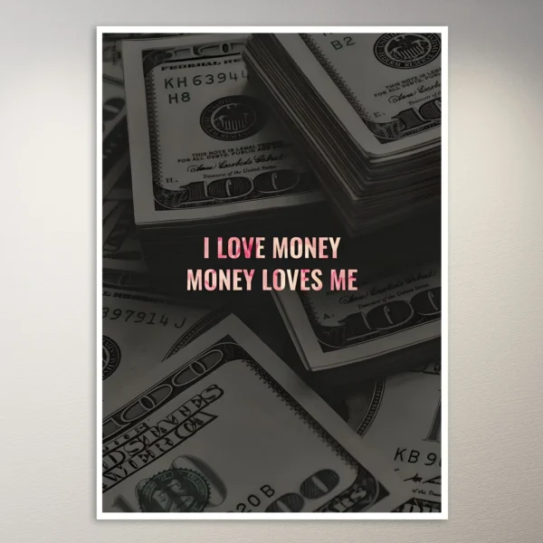 I love money money loves me| Money Mindset Poster