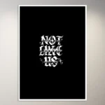 Not Like Us | Money Mindset Poster