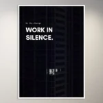 Work in Silence | Money Mindset Poster