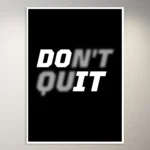 Don't Quit | Money Mindset Poster