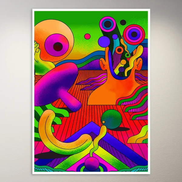 Trippy Art Poster