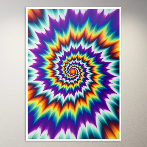 Psychedelic Optical Illustion Poster