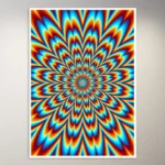 Psychedelic Optical Illustion Poster