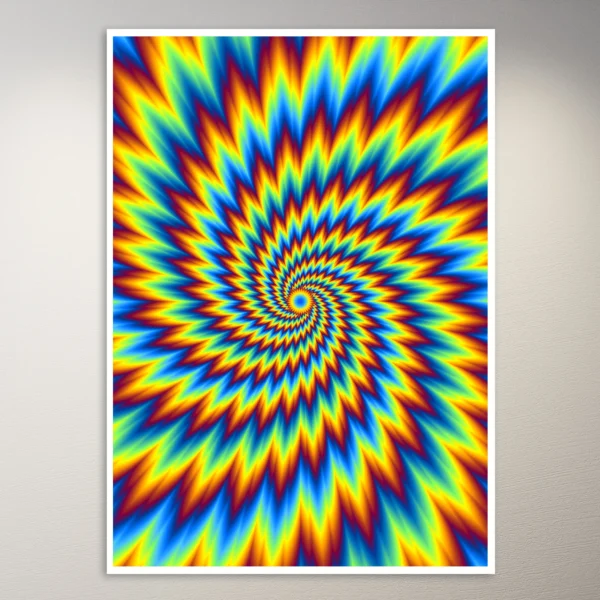 Psychedelic Optical Illustion Poster