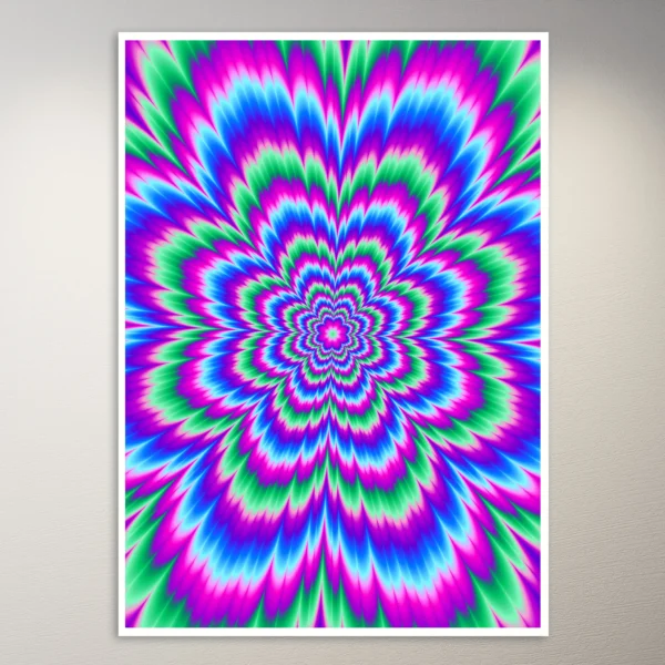 Psychedelic Optical Illustion Poster