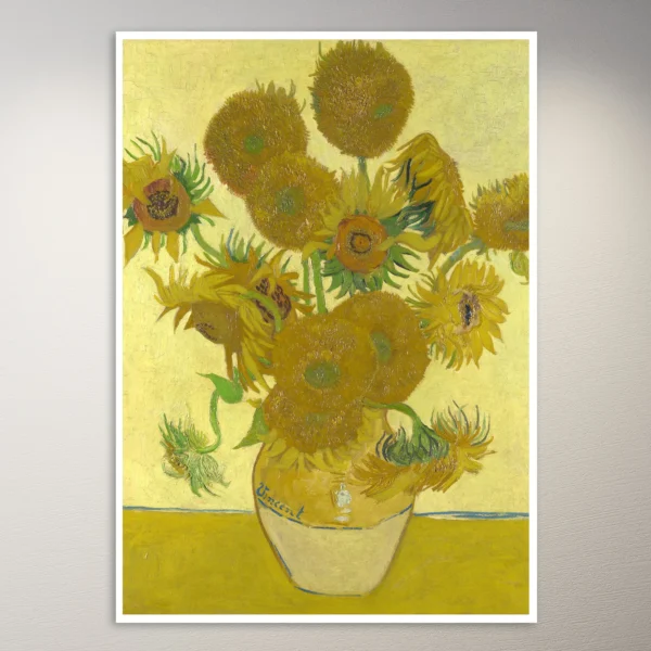 Vase with Fifteen Sunflowers | Vincent Van Gogh | Art Poster