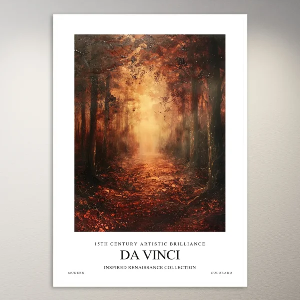 Leonardo da Vinci Inspired Painting | Art Poster