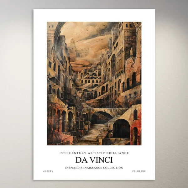 Leonardo da Vinci Inspired Painting | Art Poster